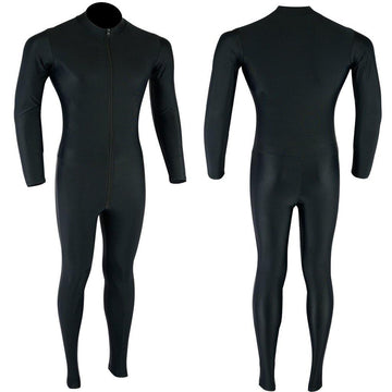 Motorcycle One Piece Suit Base Layer Compression Lycra Inner Rash Guard Black - biznimart